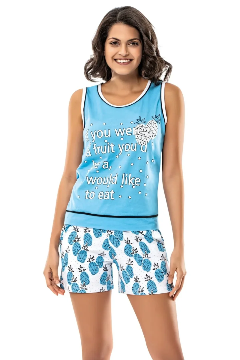 Blue Pineapple Sleepwear Mavi