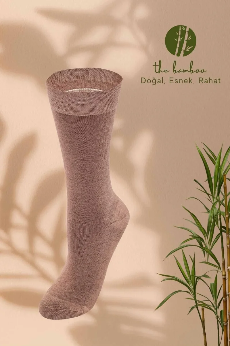 WeWeus chaussettes pour femme — usage hivernal, fibre de bambou naturelle 942 · Beige