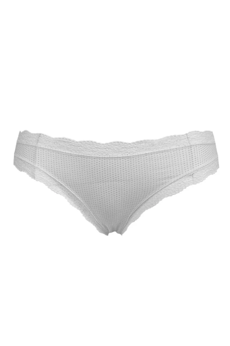 WeWeus Ekru Desenli Kadın Slip Külot 2324KLT